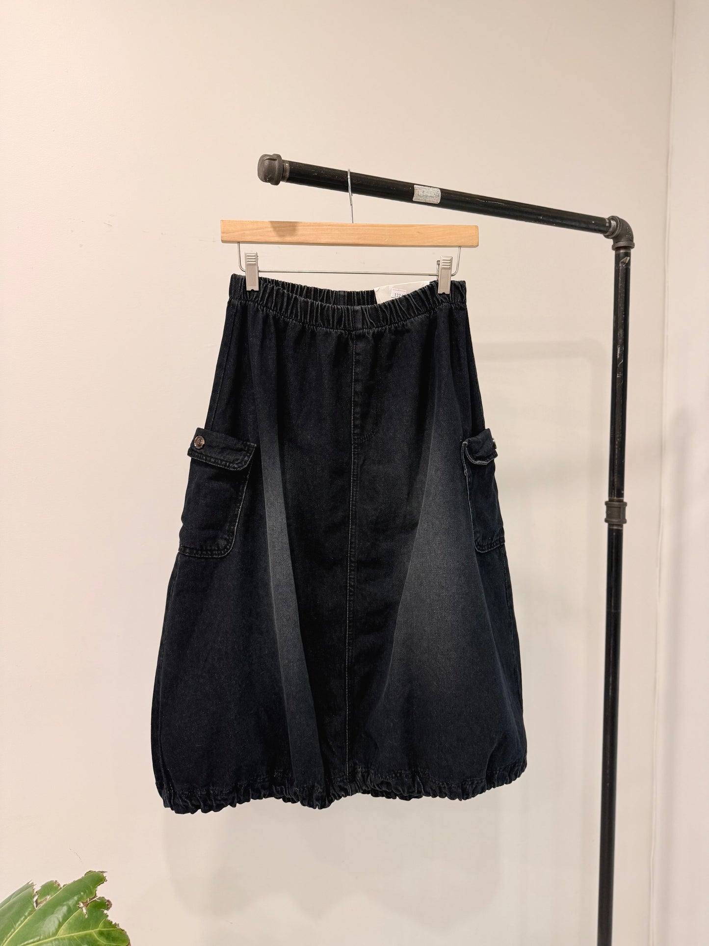 FLEET Denim balloon skirt