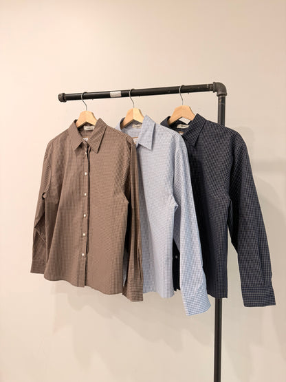 SEEZ Oversized plaid shirt