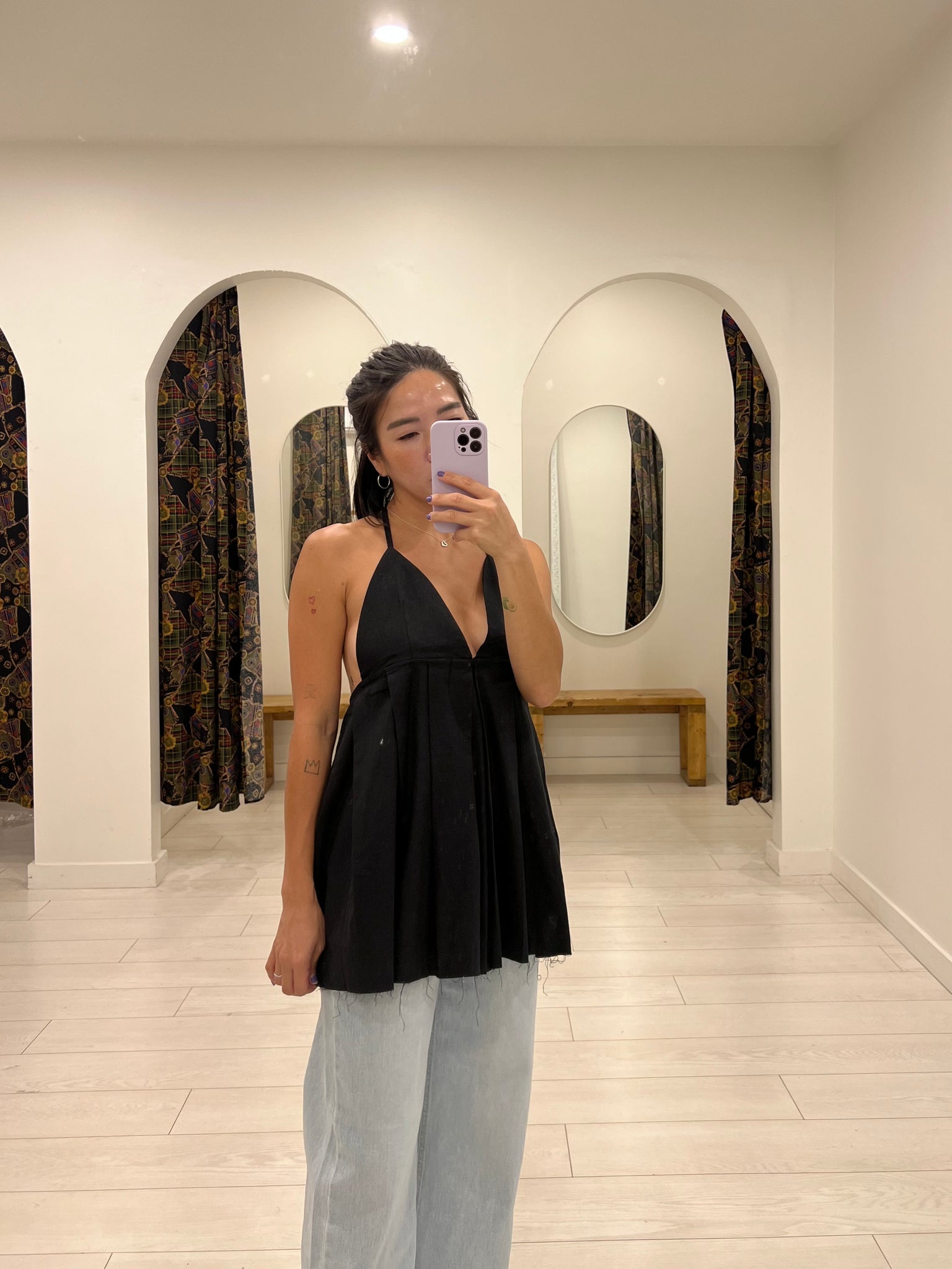 SUZY Apron halter top