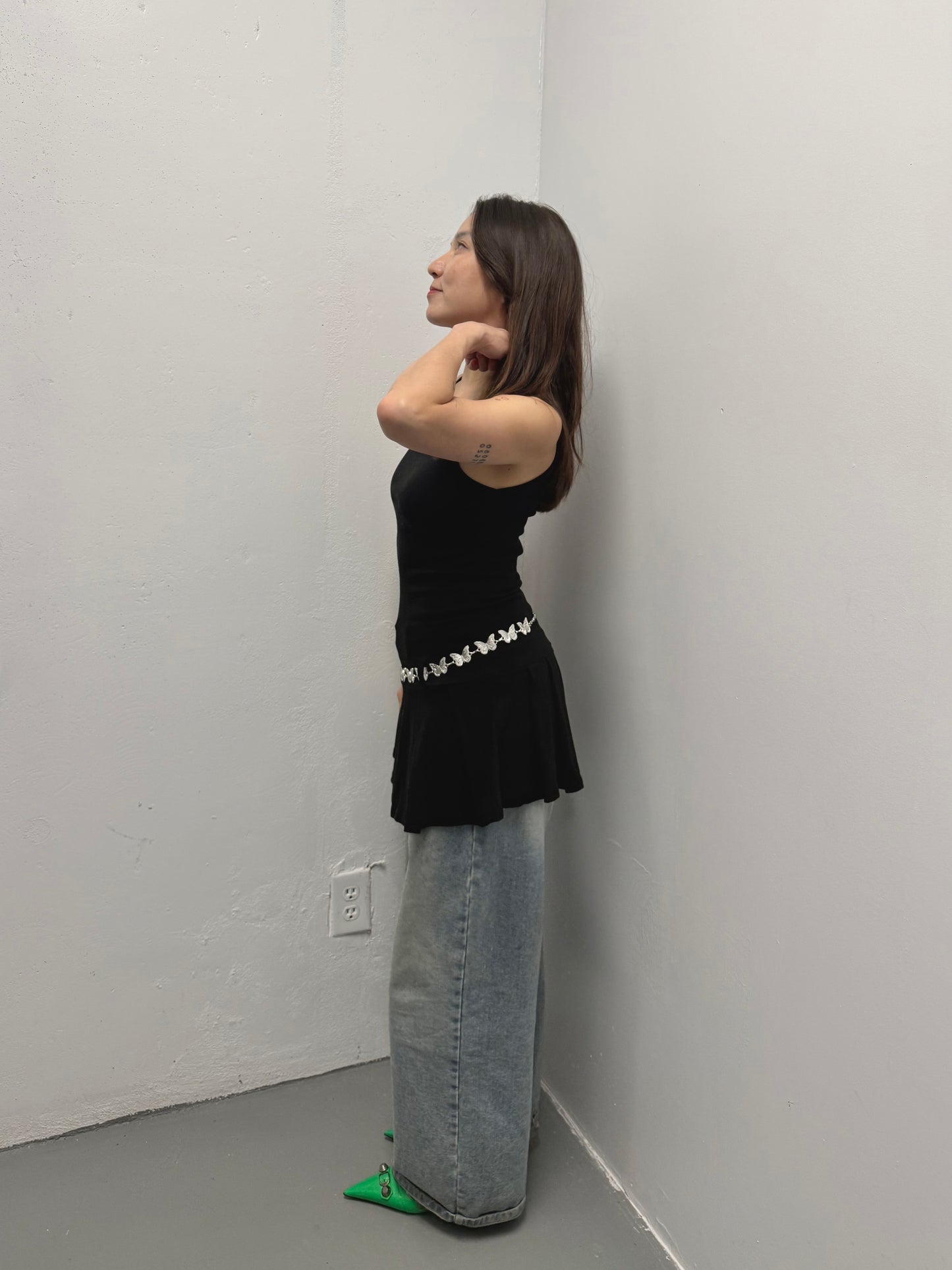 ASTRID Pleated cami dress