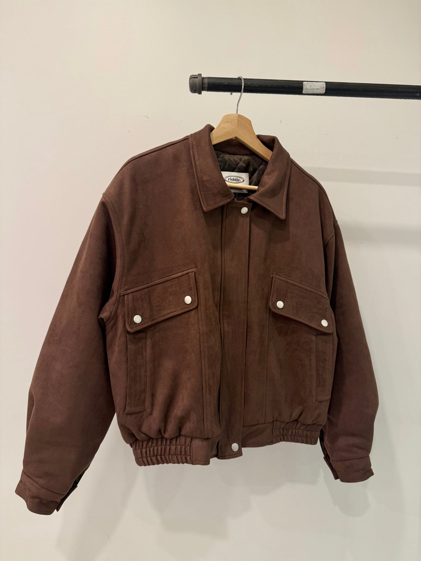 MELIN Insulated suede bomber