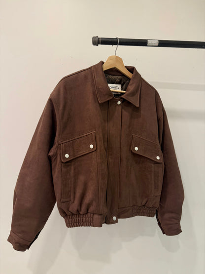 MELIN Insulated suede bomber