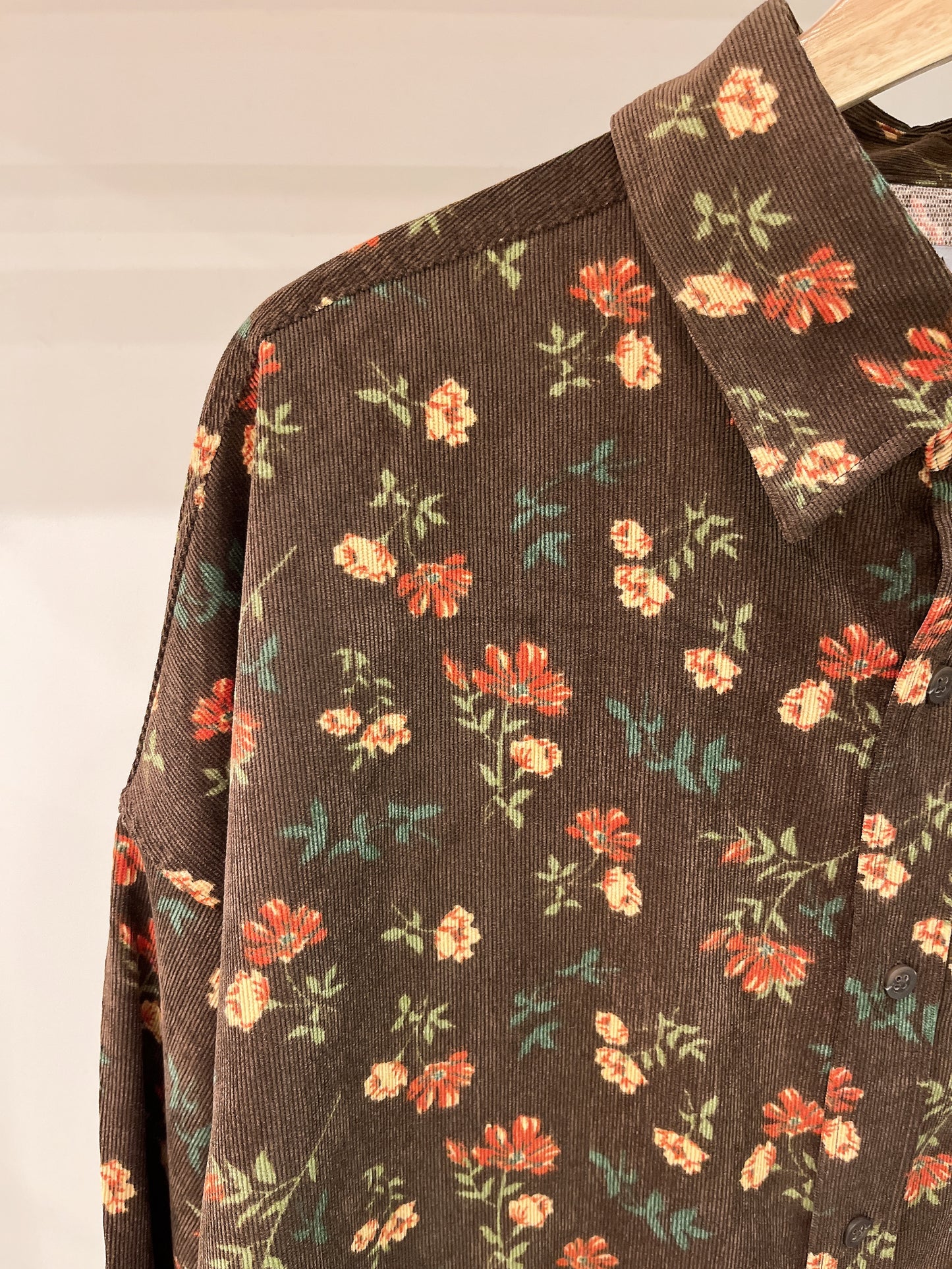 RANTON Floral corduroy shirt