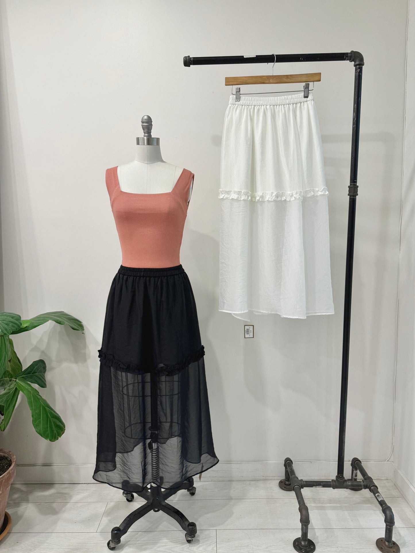 DANI Sheer maxi skirt