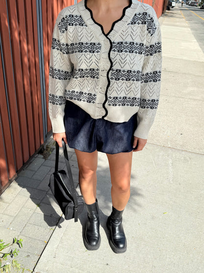 COZY  Printed cardigan