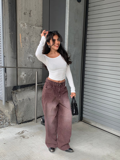 FIRE Stripe textured jeans