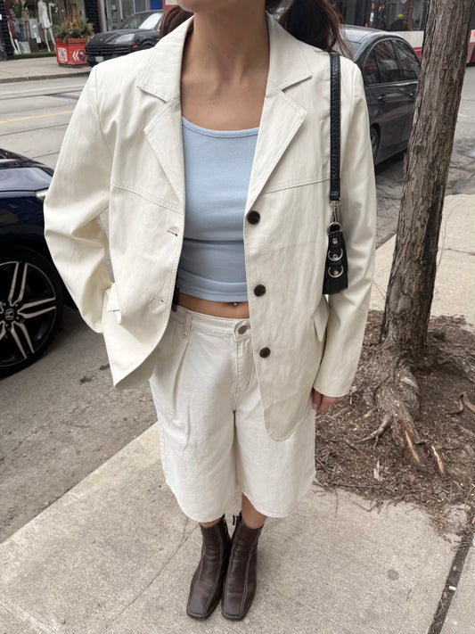 KOOL Vegan leather blazer