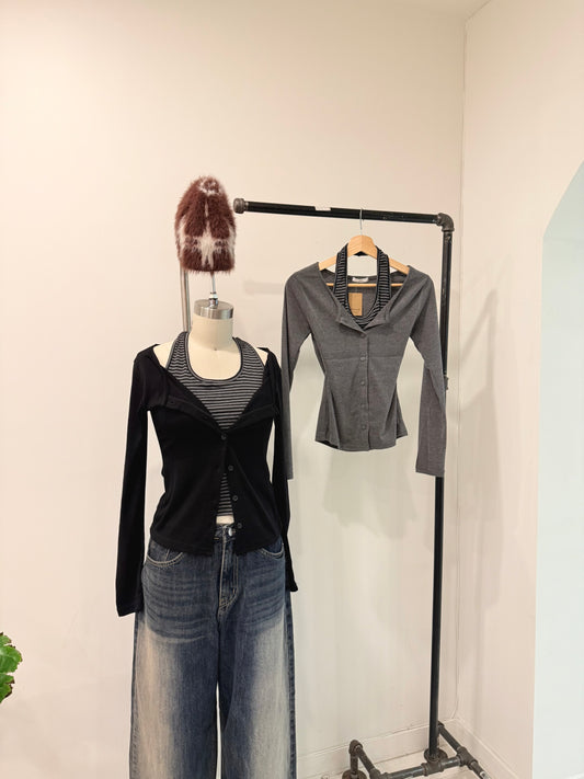 CECE Halter cardigan