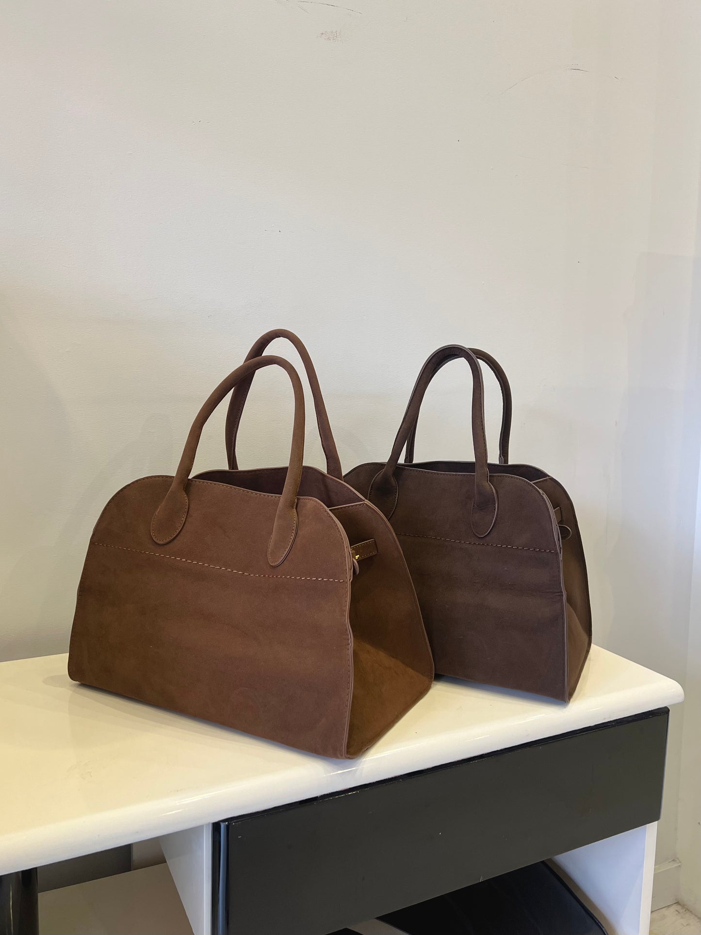 ELISH Large suede tote bag