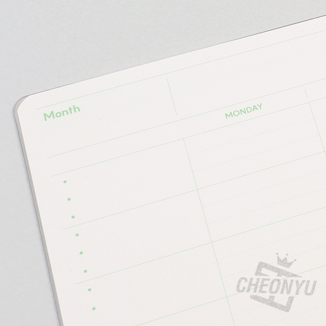 OPAL Undated monthly planner