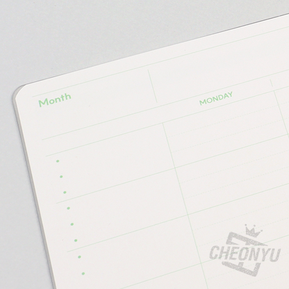 OPAL Undated monthly planner