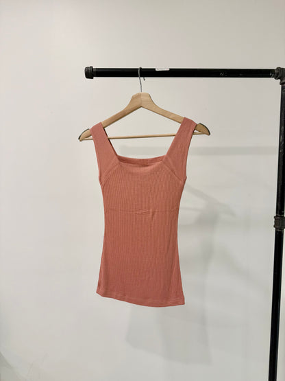 AMIRA Square-neck top