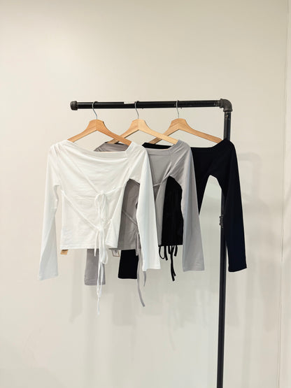 IZZY Off shoulder tie top