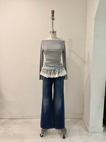 YEJI Embroidery wrap skirt