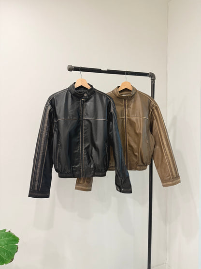 DAM Leather bomber jacket