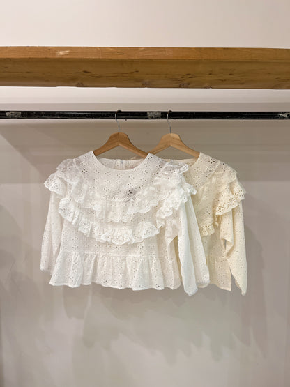 JUDY Eyelet blouse