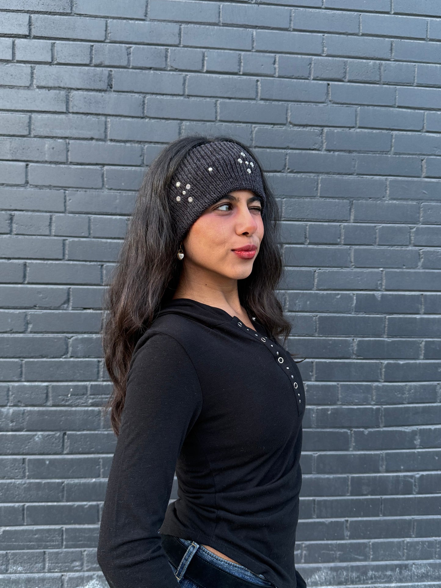 NAGO Studded knit headband