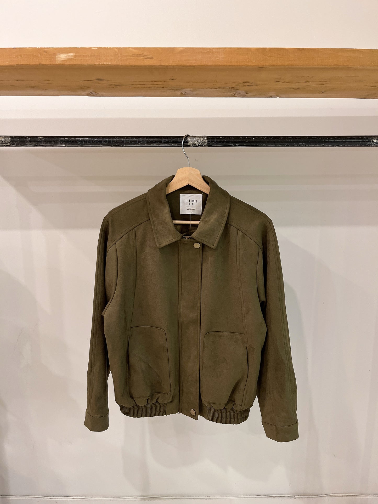 PAYO Suede bomber jacket