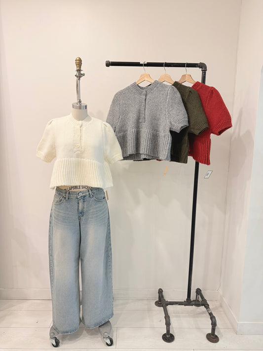 LEX Knit peplum top