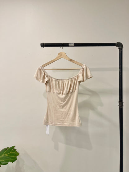 NOA Front tie frill top