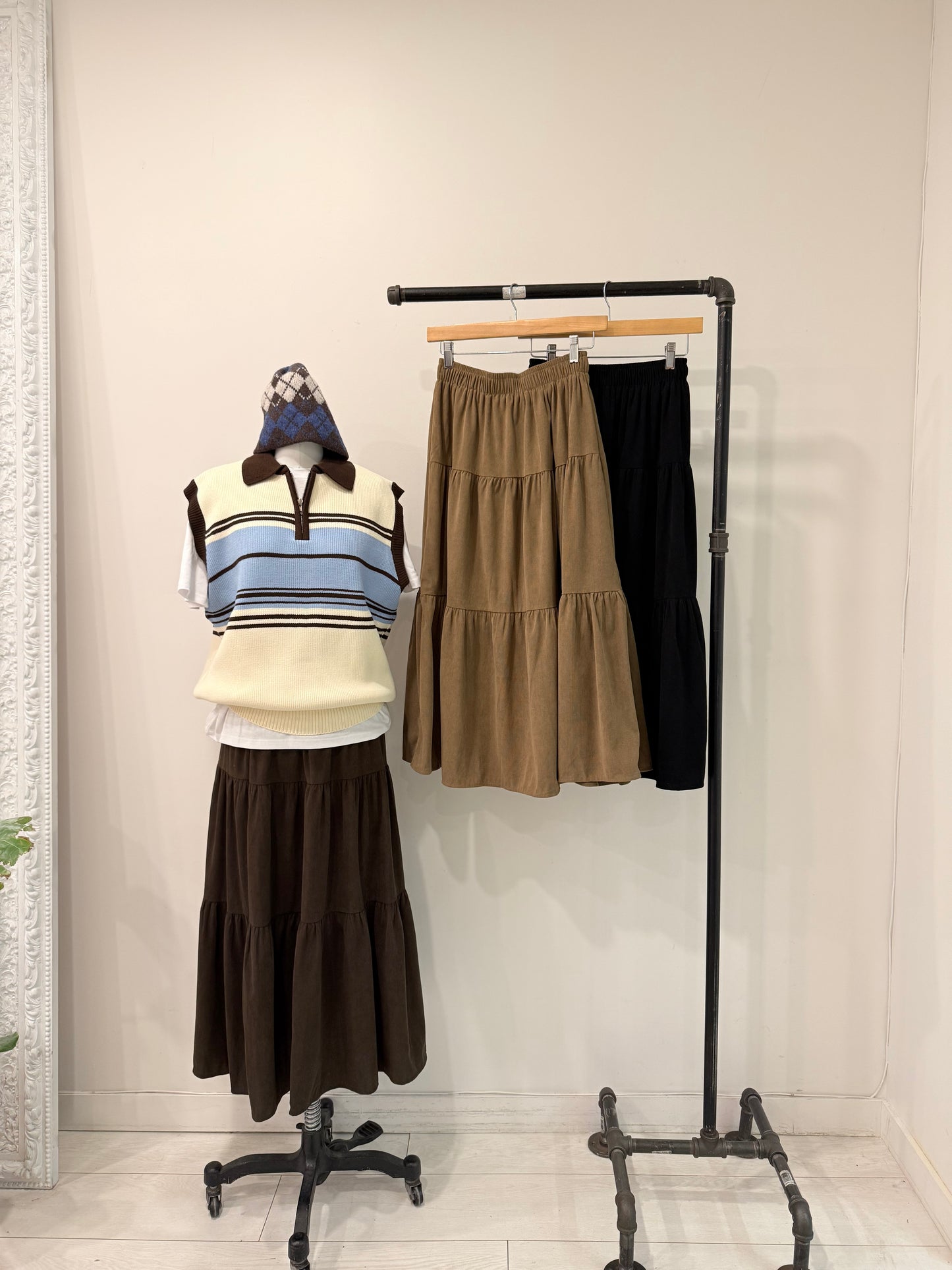 ZOUDY Corduroy maxi skirt