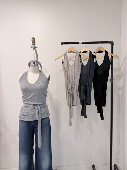 MIRA Wrap halter top