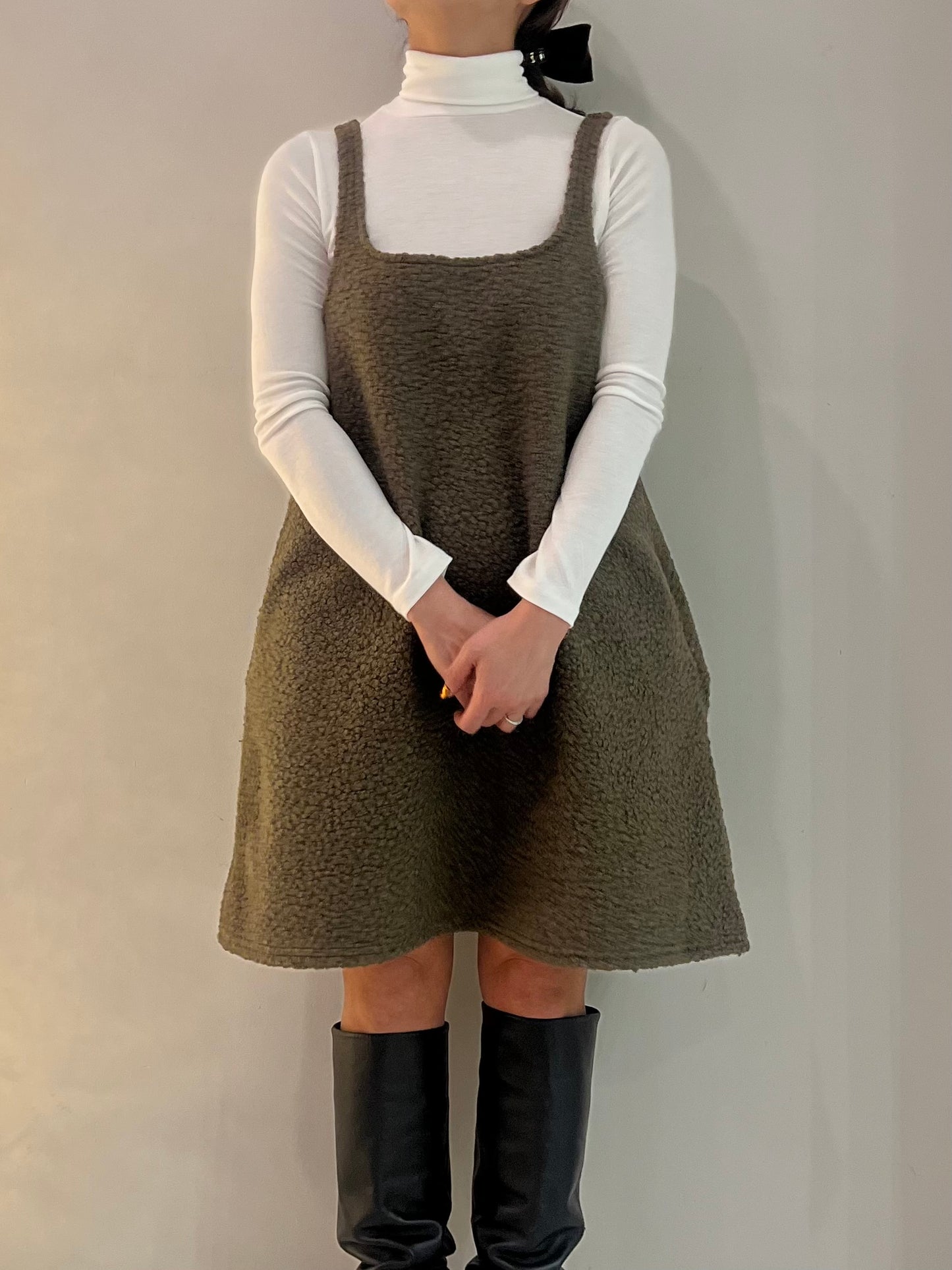 BARA Mini fleece dress