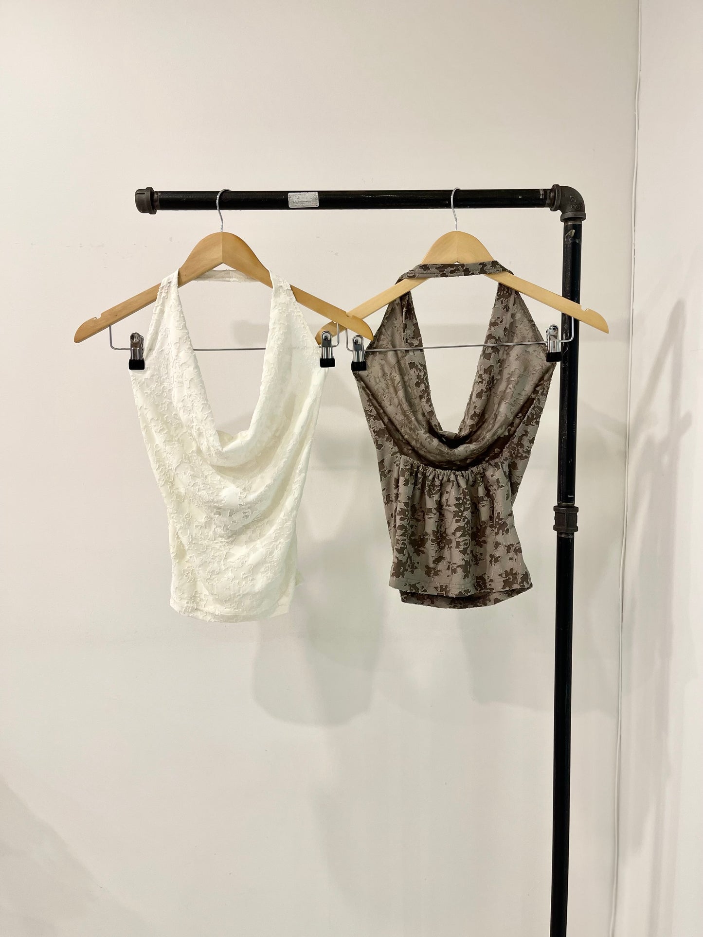 STOUT Jacquard halter top