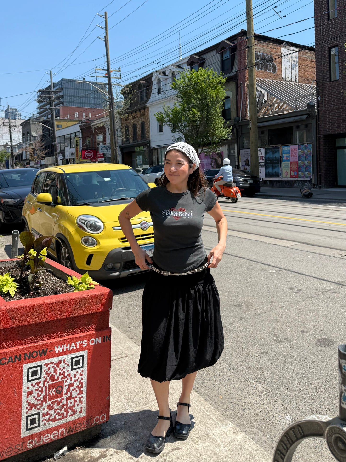 LUNA Balloon midi skirt