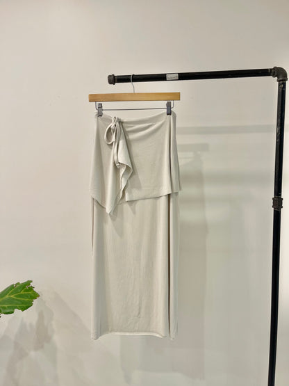 HARLOW Drawstring maxi skirt