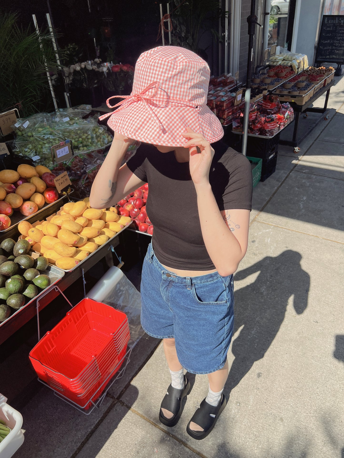 EMMY Checkered bucket hat