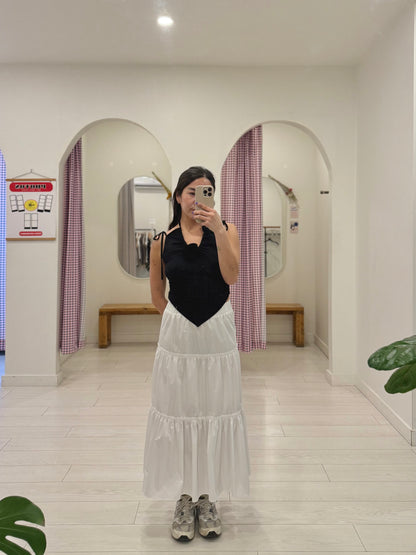 RESSY Maxi tiered skirt