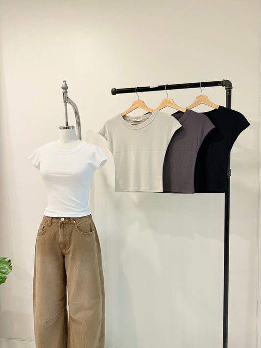 TORTO Capped sleeve tee