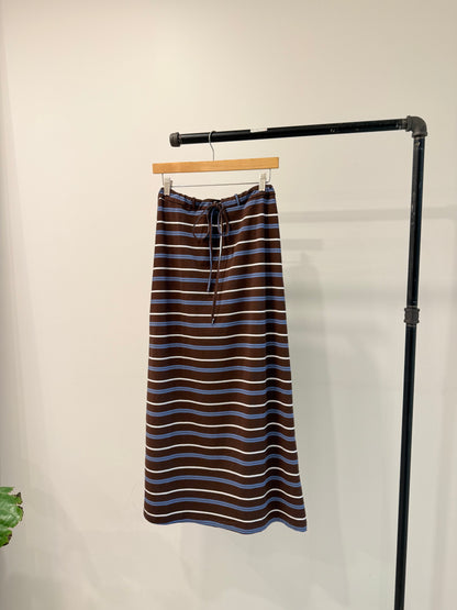 BEKEN Stripe maxi skirt