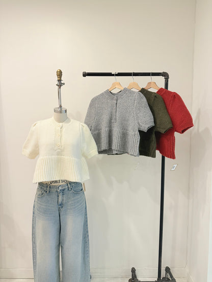 LEX Knit peplum top