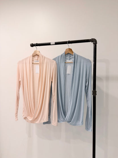 BRIDIE Drape wrap top