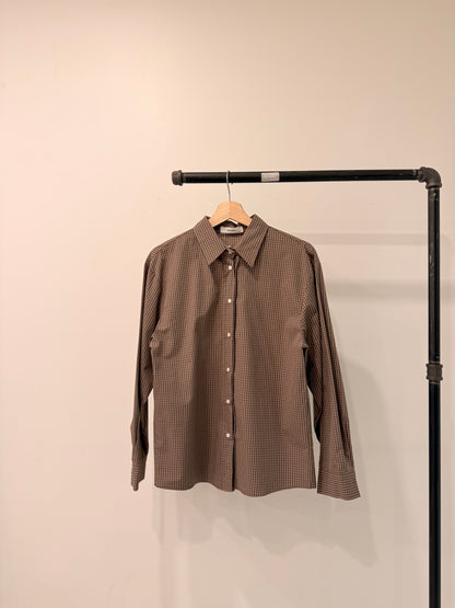 SEEZ Oversized plaid shirt