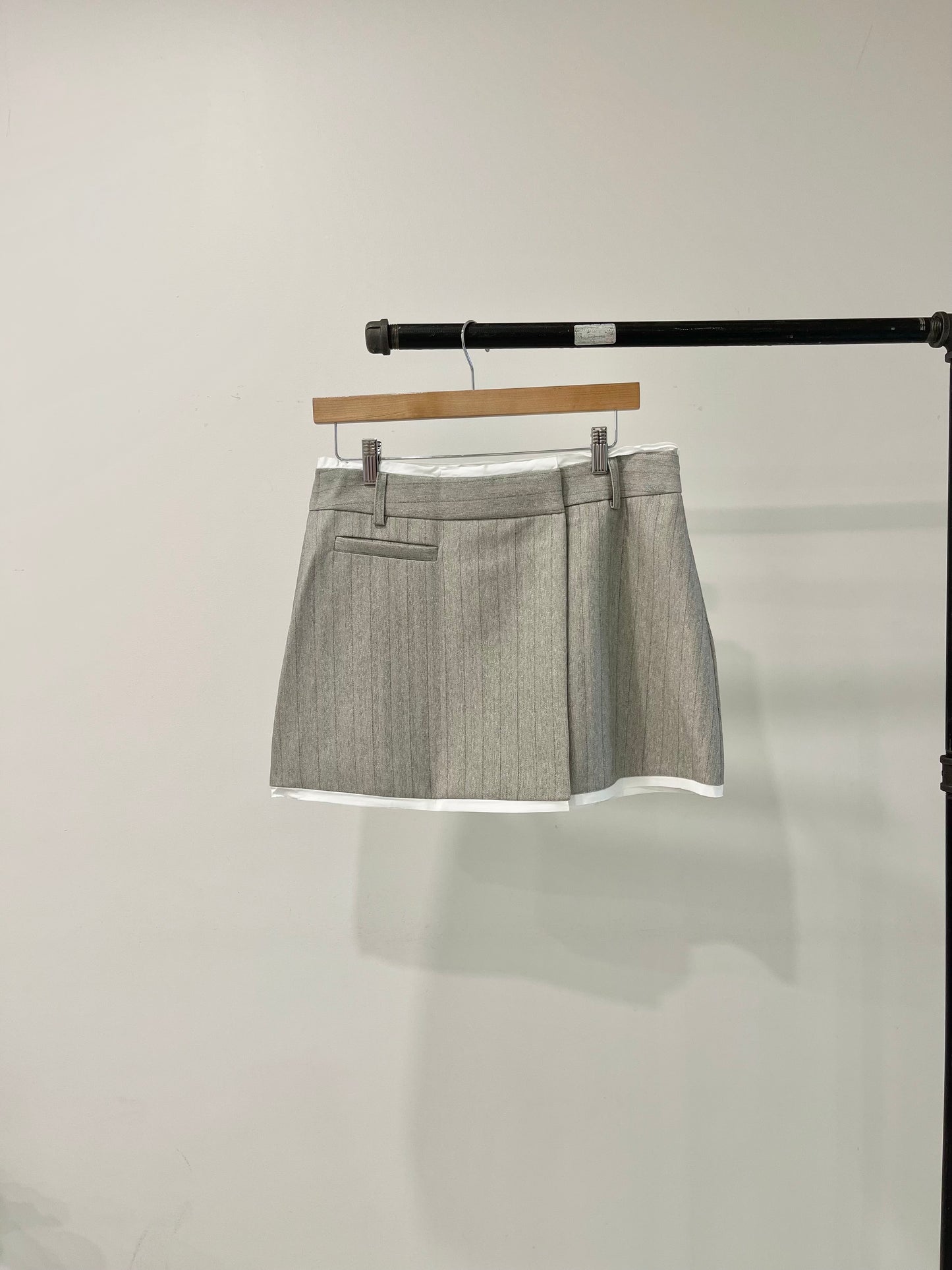 MABEL Pinstripe mini skirt