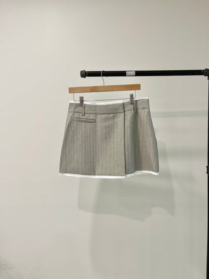 MABEL Pinstripe mini skirt