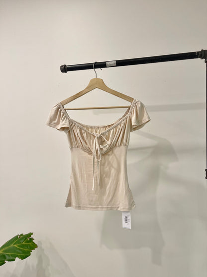 NOA Front tie frill top