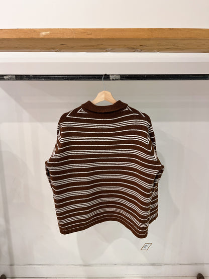 YOUR Collared stripe sweater