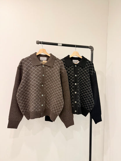 STOLEN Grid cardigan