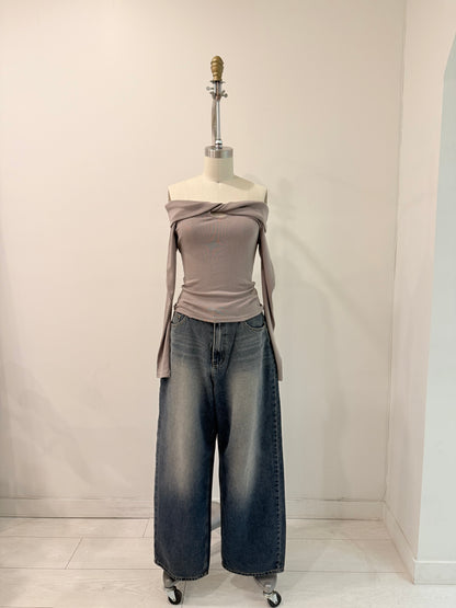 REY Acid washed baggy jeans