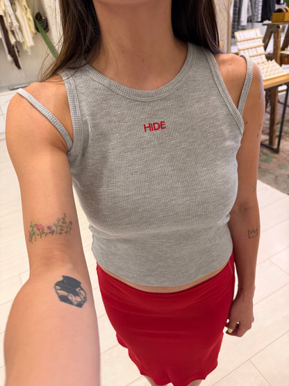 CASS Waffle ribbed tank