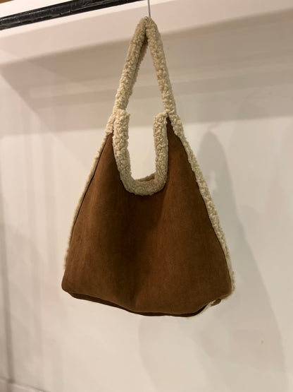 ORING Shearling tote bag