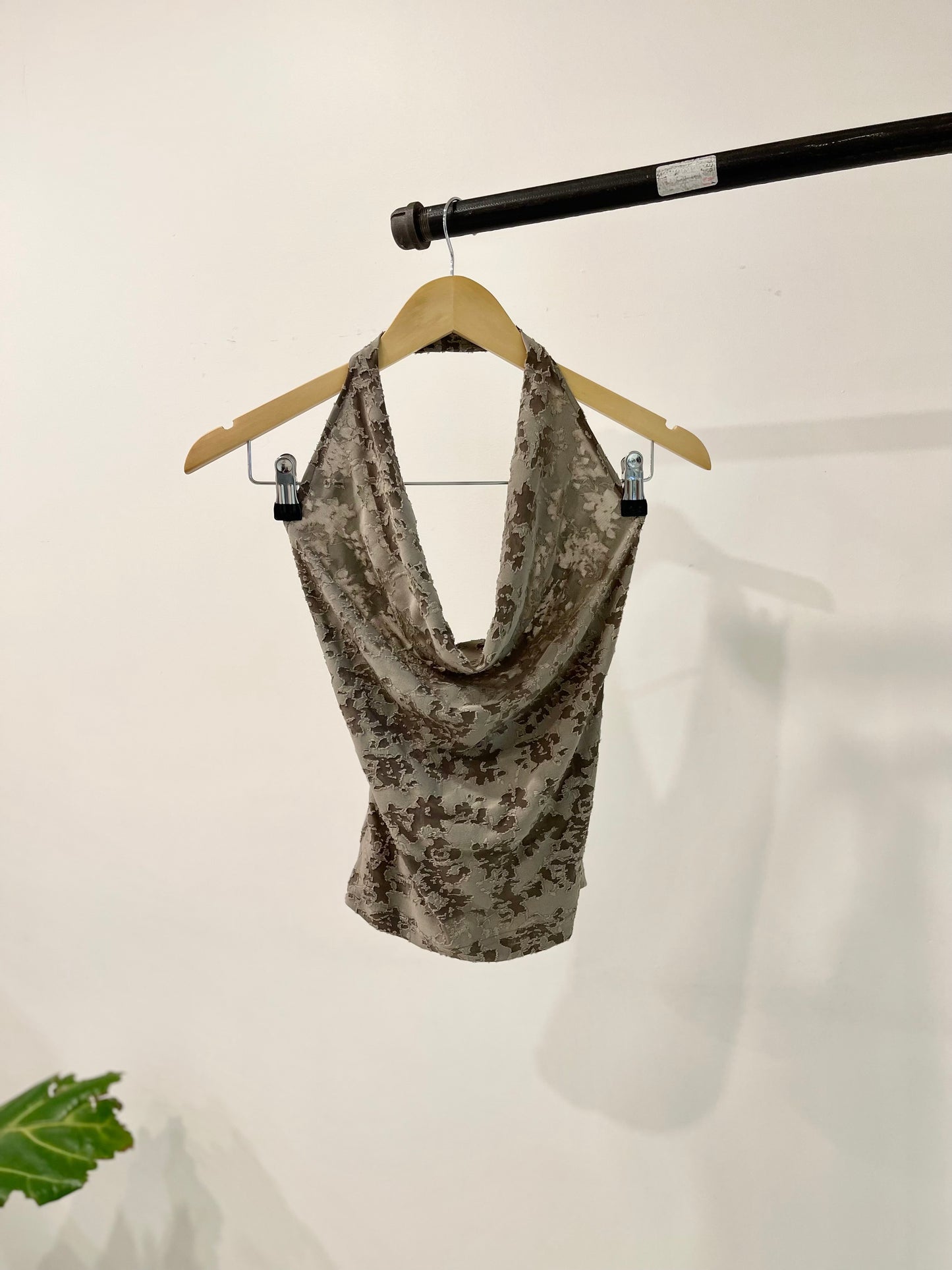 STOUT Jacquard halter top