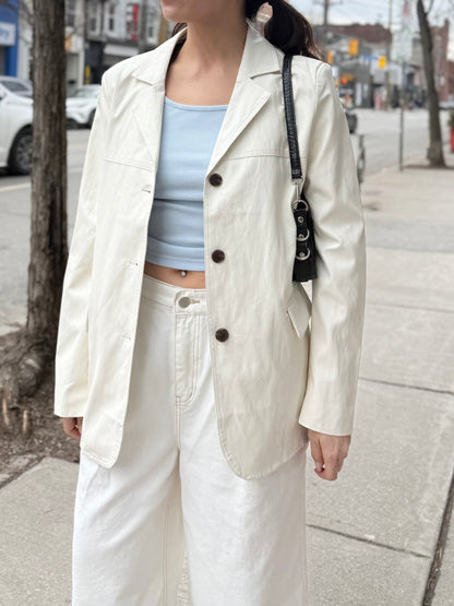 KOOL Vegan leather blazer