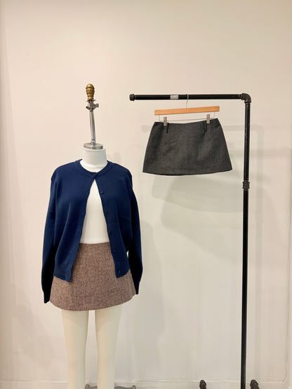 JEN Houndstooth micro mini skirt