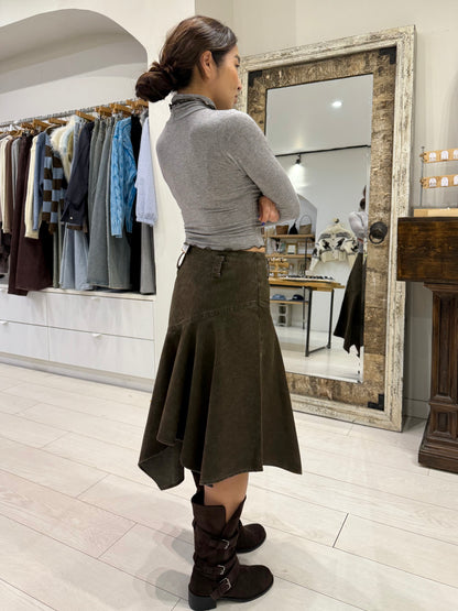 TOUCH Lettuce edge turtleneck top