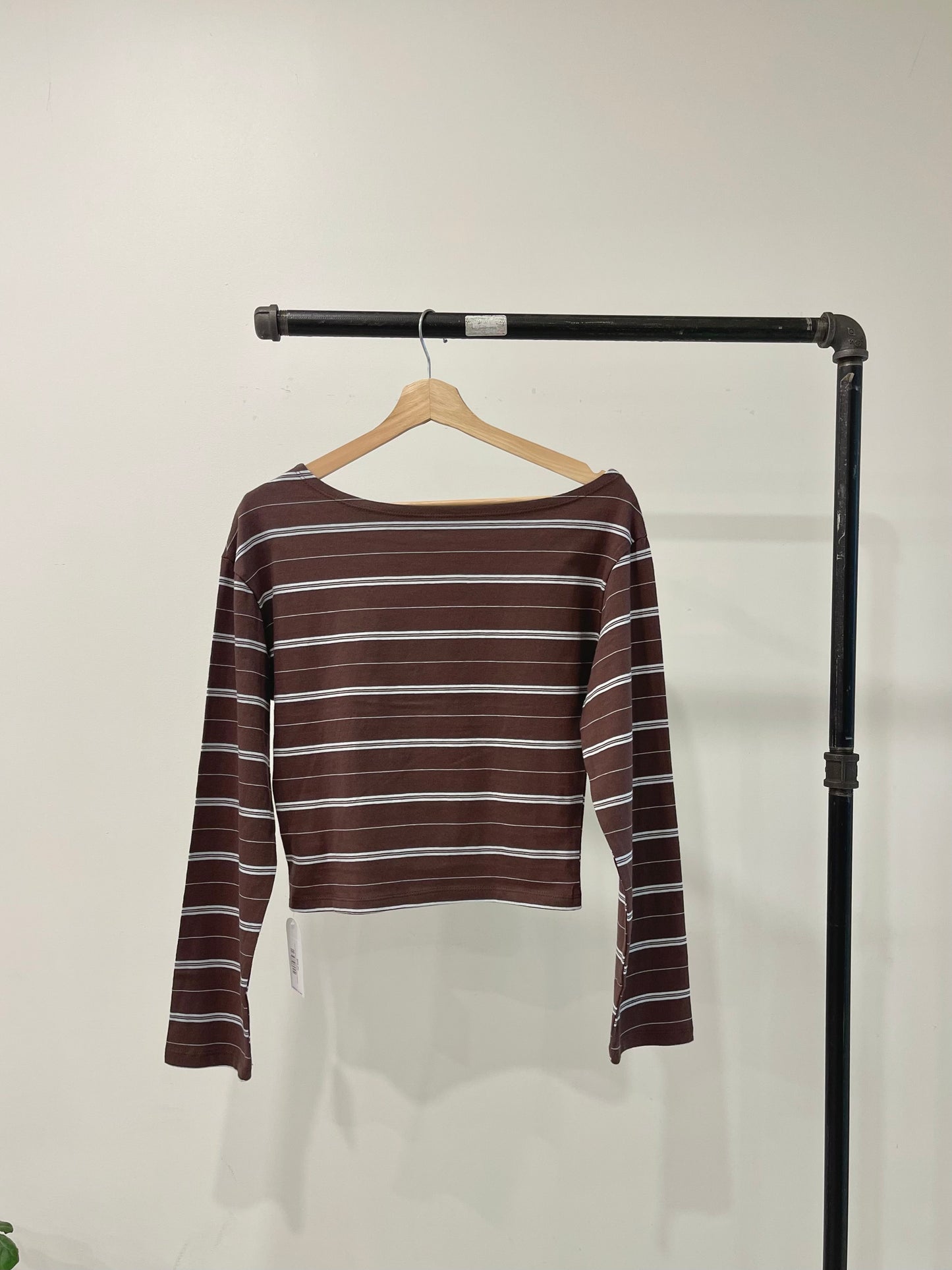 LIV Off-shoulder striped tee